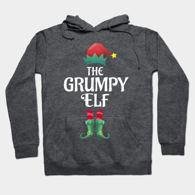 The Grumpy Elf Christmas Matching Pajama PJ Family Party Gift Hoodie by BooTeeQue